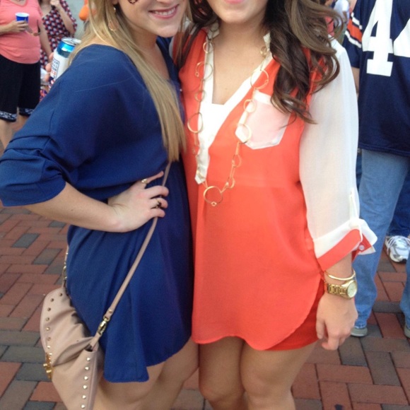 Fun Fun // Sheer Orange Blouse - Picture 4 of 4